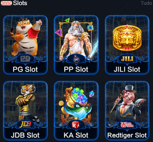 Slots da 70bet incluindo PG Slot, PP Slot, JILI Slot, JDB Slot, KA Slot e RedTiger Slot.